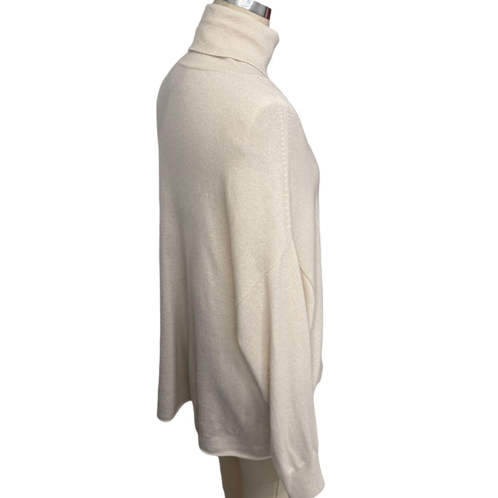 Nude Brand Knit Turtleneck Sweater Oversized Italian 46 XL Wool Cashmere Blend - Picture 12 of 12